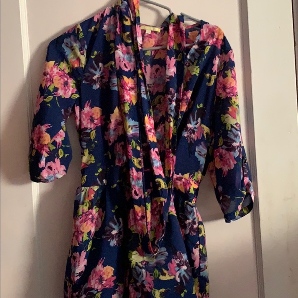 Florescent Floral Romper